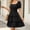 Black, variant on Cocktail Dress for women Plus Size Corset Pastel Smocked Trendy Summer Off Shoulder Ruffle Mini Dress Casual A Line Dress Ladeis White S