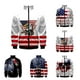 thumbnail image 2 of Chaqueta con solapa y cremallera con bandera de EE. UU. y estrellas y rayas estadounidenses 2024, abrigo informal diario de manga larga, ropa de calle, tops para hombre 4XL, 2 of 5