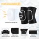 thumbnail image 3 of Rodilleras de voleibol para bailarines, rodilleras suaves y transpirables para hombres, mujeres y niños, rodilleras protectoras para voleibol, fútbol, danza, yoga, tenis, 3 of 5