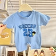 thumbnail image 2 of Karoyedx Newborn Rompers Baby Boy Summer Newborn Baby Boy Outfit Romper Short Sleeve Jumpsuit One Piece Clothes Blue Size,1-3 Months, 2 of 3