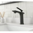 thumbnail image 4 of YZZY Bathroom Sink Faucet Single Lever Black Basin Faucet Single Hole 1 Handle Bathroom Vanity Faucet, 4 of 5