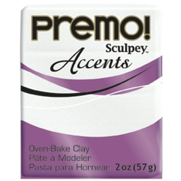 Premo! Sculpey Modeling Clay, 2 oz., Frost White Glitter