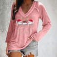 thumbnail image 4 of FDGIU Plus Size Christmas Tops for Women, Funny Xmas Tree Graphic Long Sleeve Tunic, Festive Holiday Tee, 4 of 6
