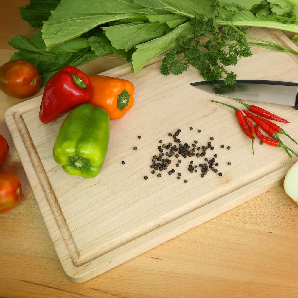 Casual Home Delice Rectangle Cutting Board with Juice Drip Groove-Material Type:Cherry
