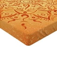 thumbnail image 2 of Ambesonne Leaf Fitted Sheet, Orange Mandala, Twin Size, Orange, 2 of 3