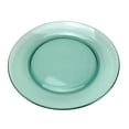 thumbnail image 3 of STP GOODS Borosilicate Glass Dessert Plate Set of 4 Pcs 9.25" (23.5 cm) Glass Appetizer Plate Set Service for 4 Salad Plates, Green, 3 of 9