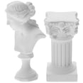thumbnail image 5 of FELTECHELECTR juego de estatua de columna romana y personaje, figura de resina de escritorio, 5 of 5