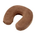thumbnail image 1 of Almohada de viaje elegante y suave para el cuello para mujeres y hombres, para acampar, avión, coche, senderismo Café, 1 of 9