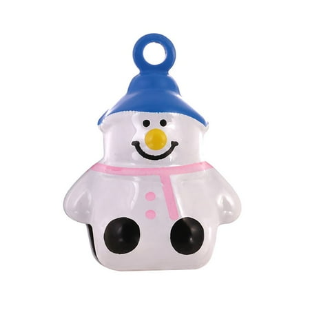 

10PCS Gift Xmas Tree Embellishment Party Supplies DIY Accessories Christmas Bell Pendants Decoration Beads Jingle Bells Snata Clause Snowman B