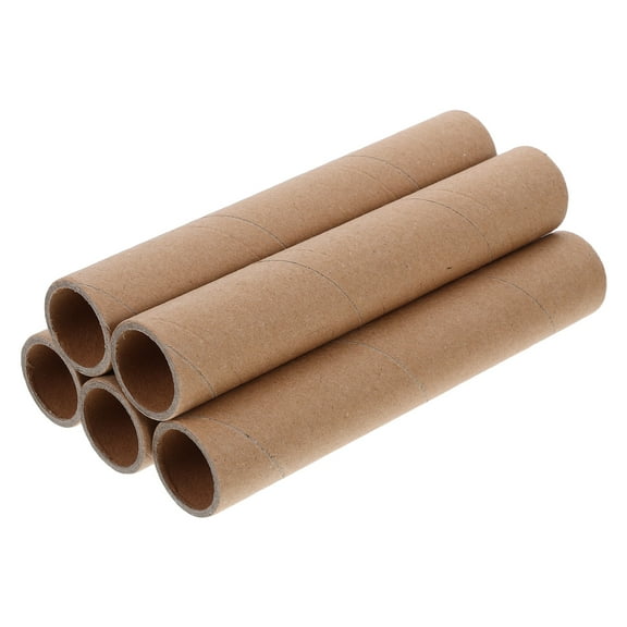 Soimiss 5Pcs Multipurpose Kraft Paper Cylinder Tubes for Shipping Posters and Crafts