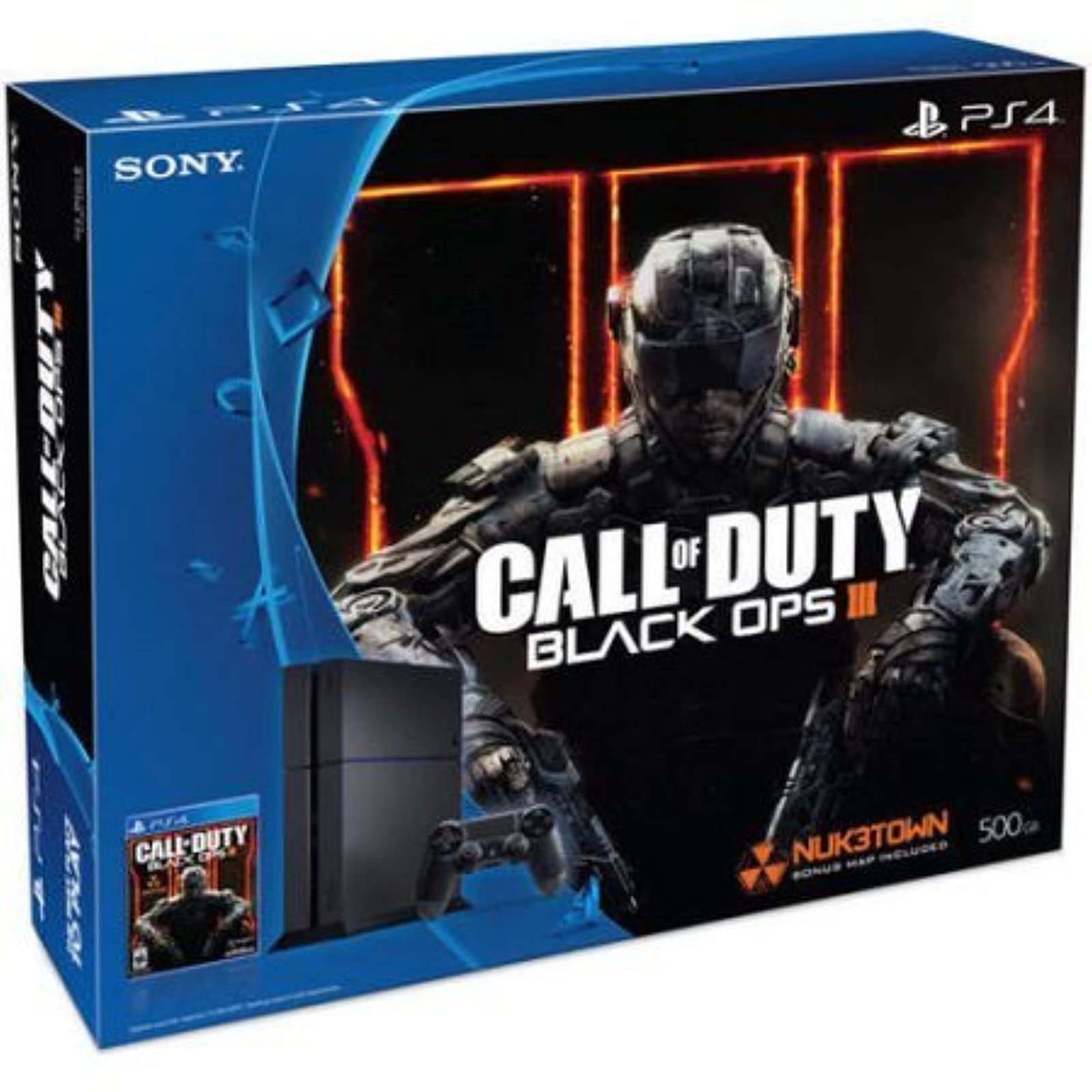 Sony PlayStation 4 PS4 Console Bundle With Call Of Duty Black Ops III 500 GB COD