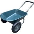 thumbnail image 3 of Historyli Carretilla de jardín de 4 ruedas, carretilla utilitaria con soporte incorporado para facilitar el transporte, azul, 3 of 6