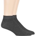 thumbnail image 6 of Men Bamboo Ankle Sock - 6 Pack -M/L- Thin-Low Cut Breathable Seamless Black Grey White Khaki Brown Beige 9-12 Charcoal, Dark Grey, Grey (A12), 6 of 8