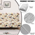 thumbnail image 5 of SCRAWLGOD Rooster Daisy Print Sofa Slipcover Without Armrest for Living Room Soft Stretch Sofa Slipcover Washable Couch Cover 3 Seater, 5 of 8