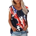 thumbnail image 2 of Previous Orders 4Th of July Tops for Women Plus Size Plus Size V Neck T Shirts Loose Fit Red White and Blue Tops for Toddler Girls Plus Size Patriotic Tops Graphic Tees Cotton Blouses Dressy Casual, 2 of 4