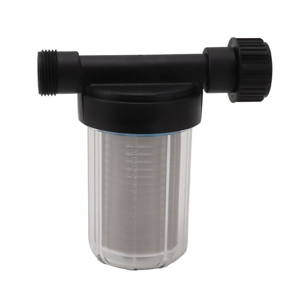 G3/4 Thread Garden Hose Filter With Stainless Steel Mesh - Transparent Sediment Filter For Irrigation & Water Pumps