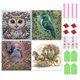 thumbnail image 1 of 4 Uds 5D DIY Taladro Parcial Con Forma Especial Búho Pájaro Kit30x30cm, 1 of 9