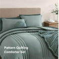 thumbnail image 4 of Queen Comforter Set - 7 Pieces Sage Green Bed in a Bag Queen Bedding Sets with Comforters, All Seasons Down Alternative Comforter Bed Set with Sheets,Pillowcases & Shams, 4 of 6