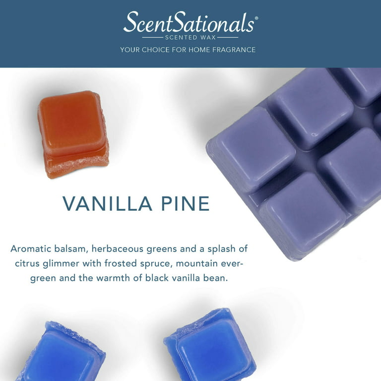 Vanilla Pine Scented Wax Melts, ScentSationals, 2.5 Oz (1-Pack)