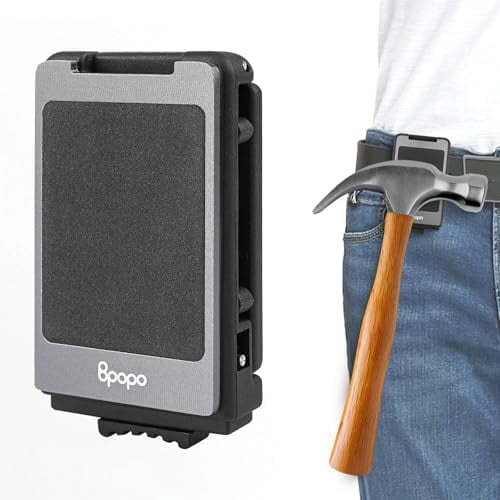 Magnetic Belt Clip for Tools,Powerful Magnet Tool Holster Clip-on Belt Easy Access to Screws, Nails, Hammer, Sockets, Pliers, Drill Bits,Magnetic Tool and Hardware Holder$$Tools