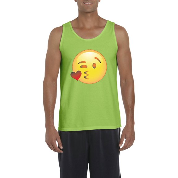 Normal is Boring - Men's Tank Top for Men, up to Men Size 3XL - Emoji Winky Face