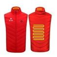 thumbnail image 3 of SYVGVA Womens Coat,Womens Long Sleeved Coat Plus Size Heated Jacket with 2 Heating for Fall Winter,Red,XXXXL, 3 of 5