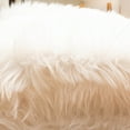 thumbnail image 2 of Silver Orchid  Parrott Faux Fur Sheepskin Area Rug White 4' x 6' Shaped 4' x 6' Indoor Living Room Novelty, 2 of 5