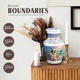 thumbnail image 3 of JAGASY Cat Cremation Urn for Ashes Adult Male, Blue Small Urns for Human Ashes Keepsake, Ocean Beach Water & Butterfly Crabs Decorative Urns for Companion, Memorial Mini Urn for Mom & Dad, (3 Inch), 3 of 7