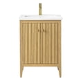 thumbnail image 6 of Vanity Art 24" Double Door Bathroom Vanity with Sink, Freestanding Storage Cabinet with Ceramic Top, and Removable Shelve, 6 of 6