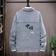 thumbnail image 3 of Abrigos de mezclilla para hombre con bordado Chaqueta vaquera para hombre Ropa de abrigo de invierno de carga azul Joker Korea al precio más bajo Marca de moda Y2k G, 3 of 5