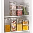 thumbnail image 3 of mtvxesu Cereal Containers Storage, Airtight Food Storage Containers Set Plastic Kitchen Pantry Containers with Lids Clear Storage Containers for Cereal, Flour, Pasta, Sugar, Snack, 3 of 11