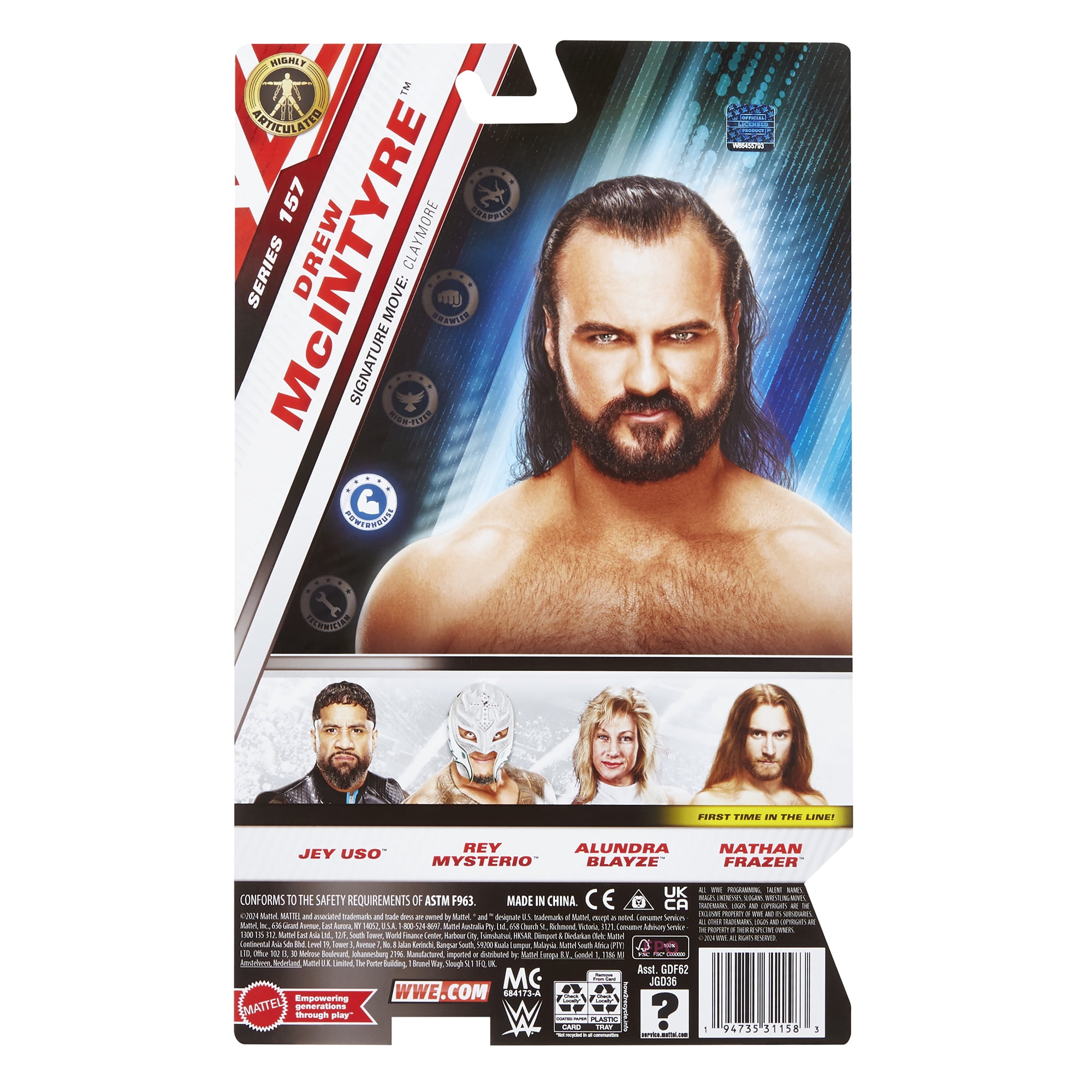 Drew McIntyre   WWE Main Event 157 Mattel WWE Toy Wrestling Action Figure