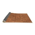 thumbnail image 2 of Ahgly Company Indoor Round Oriental Orange Industrial Area Rugs, 4' Round, 2 of 4