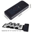 thumbnail image 5 of 88 Teclas enrollables para Piano, Teclado electrónico portátil Mano Enrollable para Piano con Pedal y Cable USB Ecomeon  no, 5 of 5