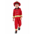 thumbnail image 3 of Juego de rol Costume Seasons Fireman, rojo, tallas 2T-4T para niños, 3 of 7