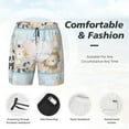 thumbnail image 5 of Daiia Cute Animals Mens Swim Trunks Swim Shorts Quick Dry Swim Shorts with Mesh Lining Pockets-Medium, 5 of 9
