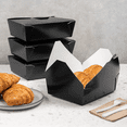 thumbnail image 5 of Karat [200 ct] Paper Fold To-Go Containers | 76 fl oz | Black, 5 of 11
