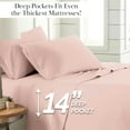 thumbnail image 2 of Southshore Fine Living, Inc. 14-Inch Deep Pocket California King Sheet Set, Premium Bedding, Pink, 2 of 8