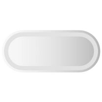 vidaXL LED Bathroom Mirror Wall Mounted Makeup Vanity Mirror for Bathroom Oval