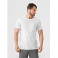 thumbnail image 2 of DAVID ARCHY Men's Crew Neck T-Shirt Comfy Soft Cotton Undershirts 2 Pack, 2 of 5
