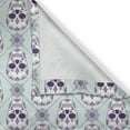 thumbnail image 6 of Ambesonne Geometric Grommet Curtain, Floral Damask Skulls, 50" x 54", Pale Blue Purple White, 6 of 6