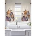 thumbnail image 5 of Fall Pumpkins Sheer Curtains 45 Inch Length 2 Panels Set for Living Room/Bedroom, Thanksgiving Pumpkins Harvest Rustic Semi Curtain Sheers Drapes Rod Pocket Curtains Window Treatment Set 52''x45''x2, 5 of 7