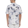 thumbnail image 2 of Cafe Luna Men's Linen Blend Tropical Print Short Sleeve Shirt, 2 of 3