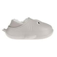 thumbnail image 2 of FOAMWALK Toddler Boy's Novelty Clogs with Sherpa and Fur Lining - Cute Shark and Dog Clogs for Toddler, Gray, 11-12, 2 of 9