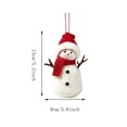 thumbnail image 4 of Christmas Snowman Hanging Ornament, Cute Winter Character Pendant for Xmas Tree Home Holiday Party and Festive Decor, 4 of 7
