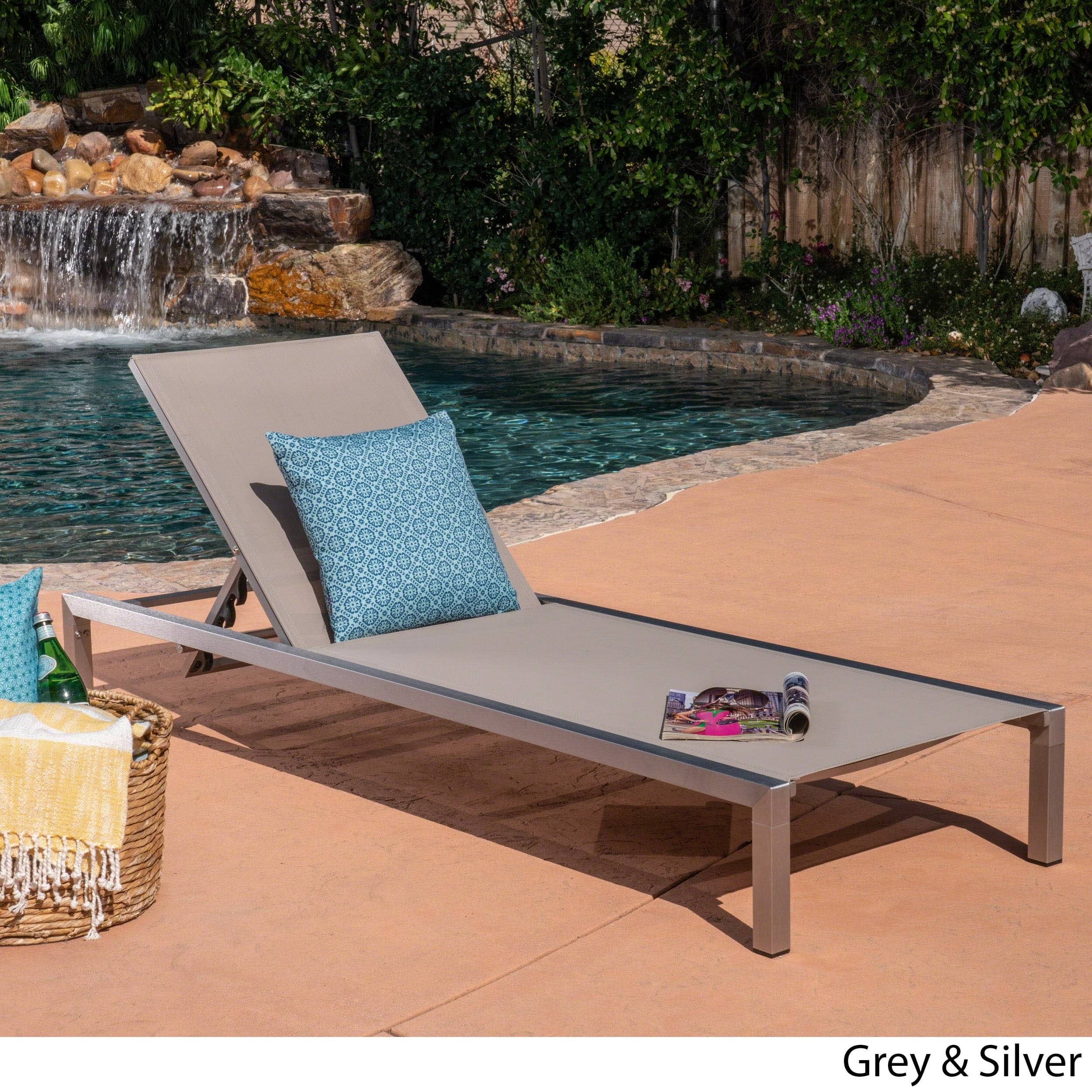 Christopher Knight Home Navan Outdoor Chaise Lounge by - Walmart.com