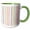 Green/White, variant on 3drose, Cute Hand Painted Colorful Stripes, 11oz Magic Transforming Mug