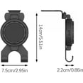 thumbnail image 2 of Cup Holder - Automotive Headrest Cell Phone Slot, Travel Truck Rear Seat Organizer, Material, Interior Space Saving Function, Car Accessories, Black Gray Finish Passenger, 2 of 9