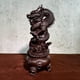 thumbnail image 1 of Ebony wood carved dragon zodiac ornament, treasure basin, coiled dragon, Chinese dragon handicrafts, decoration for offices and shops, opening gifts., 1 of 3