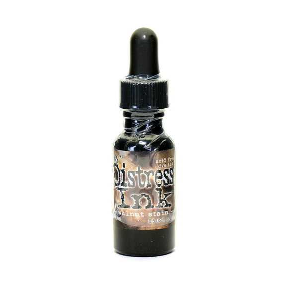 Tim Holtz Distress Ink walnut stain, 0.5 oz. reinker bottle (pack of 3)